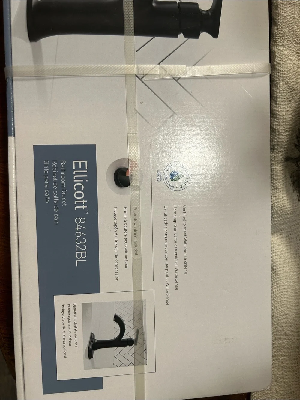 Moen Elliscott Single-Handle Bathroom Faucet - Black